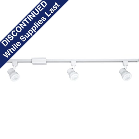 Progress Lighting AC LED Track Kit with 3 Medium Track Heads P900002-028-27